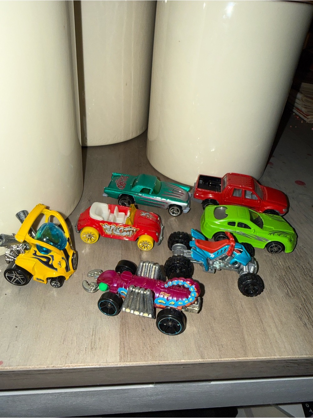 Hot wheels car truck lot